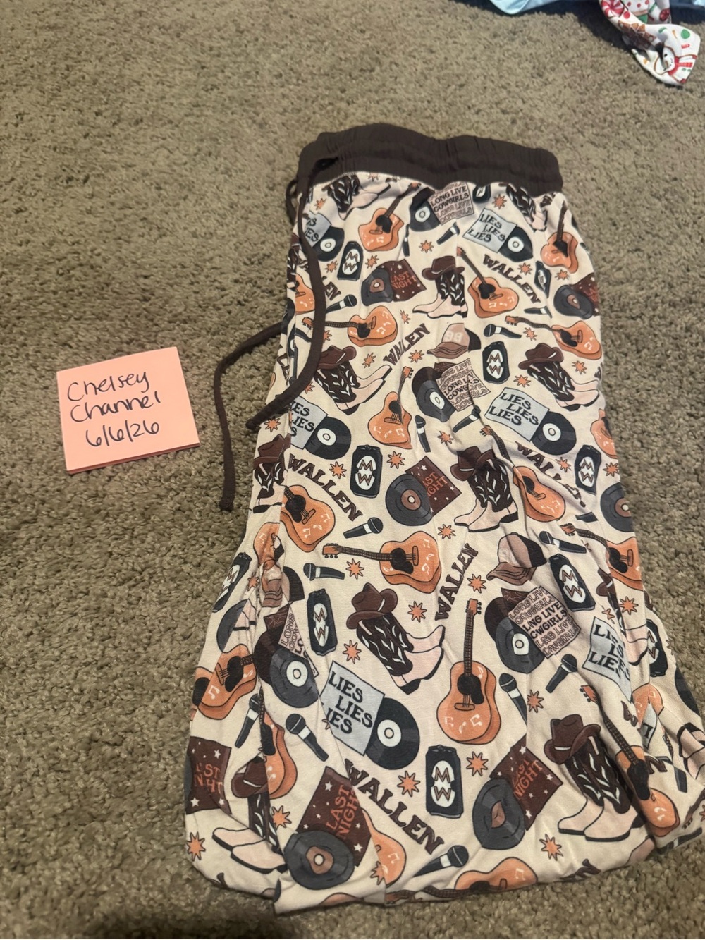 Lolly and laddie Morgan Wallen Print Lounge Pants